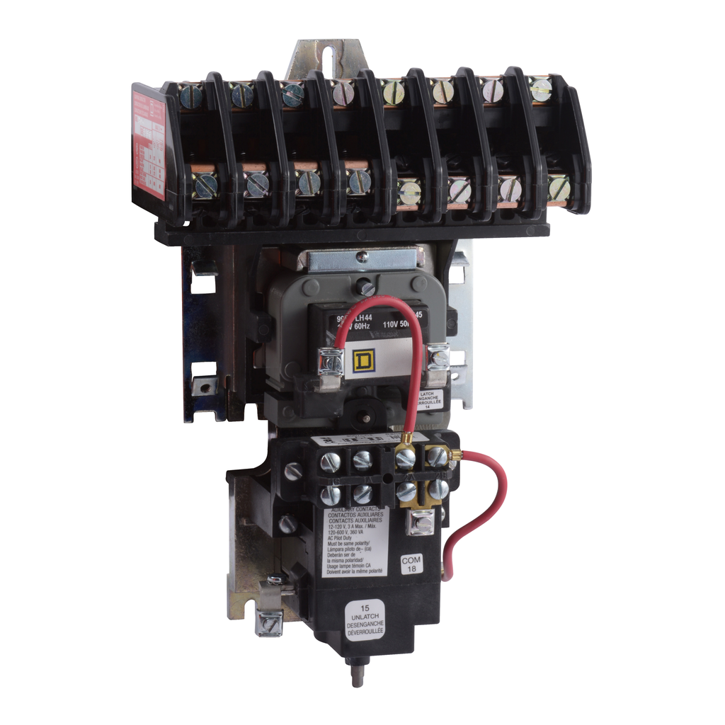 Multipole Contactor Contactor, Type L, multipole lighting, mechanically held, 30A, 8 pole ...