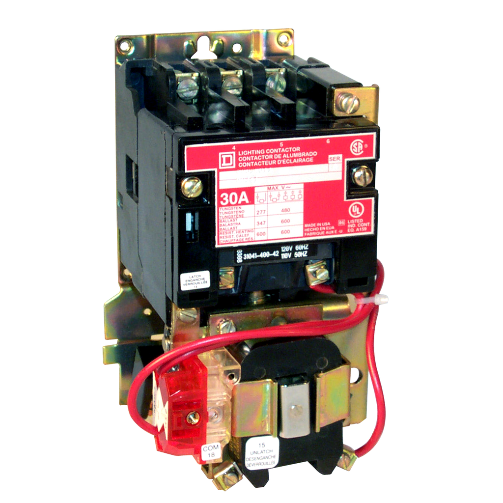 Multipole Contactor Contactor, Type S, multipole lighting, mechanically held, 60A, 4 pole ...